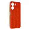 Xiaomi Redmi 13c Kılıf Petek Silikon Kapak - Kırmızı