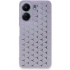 Xiaomi Redmi 13c Kılıf Petek Silikon Kapak - Lila