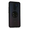 Xiaomi Redmi 9 Kılıf Montreal Yüzüklü Silikon Kapak - Siyah