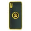 Xiaomi Redmi 9a Kılıf Montreal Yüzüklü Silikon Kapak - Sarı