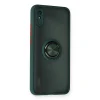 Xiaomi Redmi 9a Kılıf Montreal Yüzüklü Silikon Kapak - Yeşil