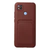 Xiaomi Redmi 9c Kılıf Kelvin Kartvizitli Silikon - Bordo