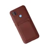 Xiaomi Redmi 9c Kılıf Kelvin Kartvizitli Silikon - Bordo