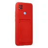 Xiaomi Redmi 9c Kılıf Kelvin Kartvizitli Silikon - Kırmızı