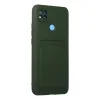 Xiaomi Redmi 9c Kılıf Kelvin Kartvizitli Silikon - Koyu Yeşil
