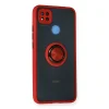 Xiaomi Redmi 9c Kılıf Montreal Yüzüklü Silikon Kapak - Kırmızı