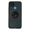 Xiaomi Redmi 9c Kılıf Montreal Yüzüklü Silikon Kapak - Siyah