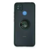 Xiaomi Redmi 9c Kılıf Montreal Yüzüklü Silikon Kapak - Yeşil