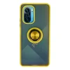 Xiaomi Redmi K40 Kılıf Montreal Yüzüklü Silikon Kapak - Sarı