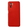 Xiaomi Redmi Note 10 Kılıf Nano İçi Kadife Silikon - Kırmızı