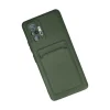 Xiaomi Redmi Note 10 Pro Kılıf Kelvin Kartvizitli Silikon - Koyu Yeşil