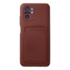 Xiaomi Redmi Note 10s Kılıf Kelvin Kartvizitli Silikon - Bordo