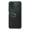 Xiaomi Redmi Note 11 Kılıf Montreal Yüzüklü Silikon Kapak - Yeşil
