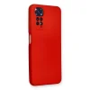 Xiaomi Redmi Note 11 Kılıf Nano İçi Kadife Silikon - Kırmızı
