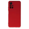 Xiaomi Redmi Note 11t Kılıf Nano İçi Kadife Silikon - Kırmızı