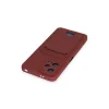 Xiaomi Redmi Note 12 4g Kılıf Kelvin Kartvizitli Silikon - Bordo