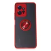 Xiaomi Redmi Note 12 4g Kılıf Montreal Yüzüklü Silikon Kapak - Kırmızı