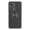 Xiaomi Redmi Note 12 5g Kılıf Montreal Yüzüklü Silikon Kapak - Siyah