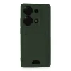 Xiaomi Redmi Note 13 Pro 4g Kılıf Kelvin Kartvizitli Silikon - Koyu Yeşil