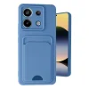 Xiaomi Redmi Note 13 Pro 5g Kılıf Kelvin Kartvizitli Silikon - Mavi
