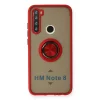 Xiaomi Redmi Note 8 Kılıf Montreal Yüzüklü Silikon Kapak - Kırmızı