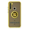 Xiaomi Redmi Note 8 Kılıf Montreal Yüzüklü Silikon Kapak - Sarı