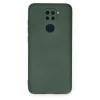 Xiaomi Redmi Note 9 Kılıf Nano İçi Kadife Silikon - Koyu Yeşil