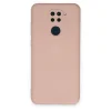 Xiaomi Redmi Note 9 Kılıf Nano İçi Kadife Silikon - Pudra