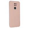 Xiaomi Redmi Note 9 Kılıf Nano İçi Kadife Silikon - Pudra