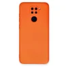 Xiaomi Redmi Note 9 Kılıf Nano İçi Kadife Silikon - Turuncu