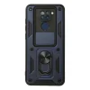 Xiaomi Redmi Note 9 Kılıf Pars Lens Yüzüklü Silikon - Lacivert