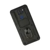 Xiaomi Redmi Note 9 Kılıf Pars Lens Yüzüklü Silikon - Siyah