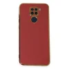 Xiaomi Redmi Note 9 Kılıf Volet Silikon - Kırmızı