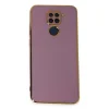 Xiaomi Redmi Note 9 Kılıf Volet Silikon - Mor