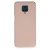 Xiaomi Redmi Note 9 Pro Kılıf Nano İçi Kadife Silikon - Pudra