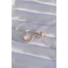 XUPİNG Rose Renk Zirkon Taşlı Halka Küpe