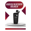 Yaka Kulaklığı Andorid Tüm Cep Telefonlarına Uyumlu Mikrofonlu Titreşimli Makaralı