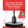 Yapay Zeka Destekli Yüz Takip Özellikli 360 Derece Dönen Masaüstü Telefon Sabitleyici
