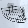 Yapışkanlı Banyo Köşeliği Kancalı Köşe Rafı Duş Şampuanlık Duvar Düzenleyici Organizer Raf (5047)