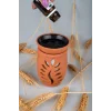 Yaprak Model  El Yapımı Çömlek Buhurdanlık Tütsülük