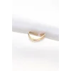 Yassı Gold Renk Ayarlanabilir Yüzük
