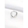 Yassı Silver Renk Ayarlanabilir Yüzük