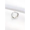 Yassı Silver Renk Ayarlanabilir Yüzük