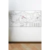 Yazılabilir Türkiye Haritası Manyetik Duvar Stickerı 110 x 56 cm
