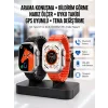 Yeni Model Akıllı Saat Ultra Smart Watch Gümüş Kasa 45mm Titreşim