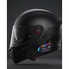 Yeni Nesil Bluetooth 5.3 Motosiklet Intercom RGB Işıklı 1000m Mesafeli