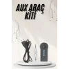 Yeni Nesil Bluetooth Aux Araç Kiti Siyah TV Tablet Telefon Araç Araba