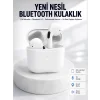 Yeni Nesil Bluetooth Kulaklık Beyaz Çağrı Cevaplayabilen Kablosuz