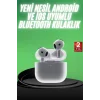 Yeni Nesil Bluetooth Kulaklık Beyaz Çağrı Cevaplayabilen Kablosuz