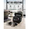 Yeni Nesil Bluetooth Kulaklık Ekranlı Yüksek Ses Kaliteli Uzun Şarj Süreli